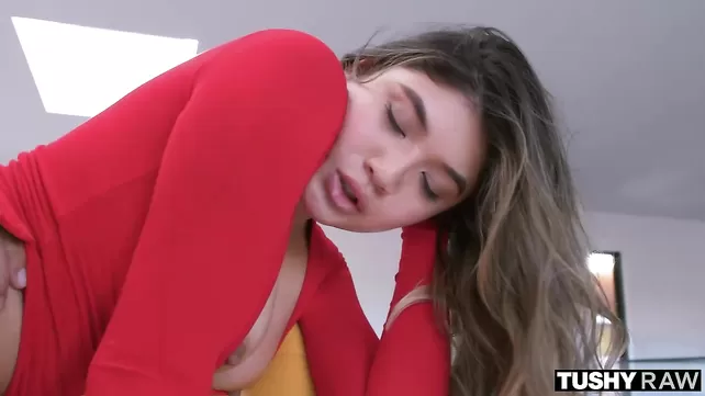 A young nipple is cuddling with a man in the anal slit