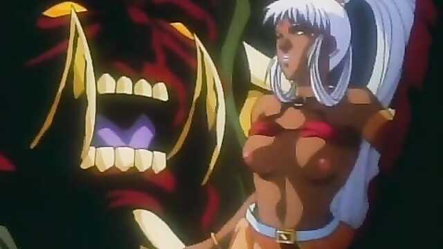 Голые брюнетки сражаются с демонами, чтобы спасти мир.