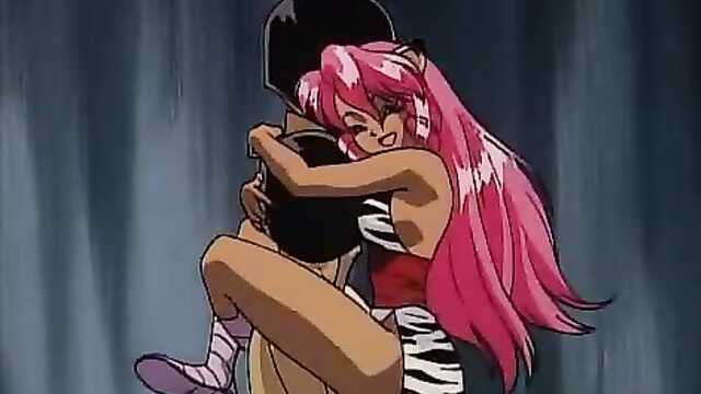 Intimate pranks of a flirtatious Pink cat girl