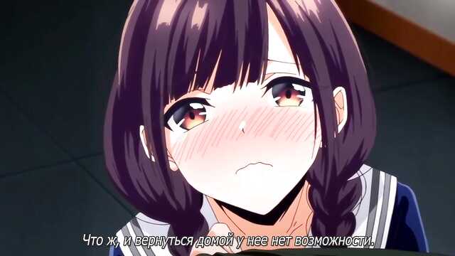 Wytryski w cipkę busty studentki podczas noclegu