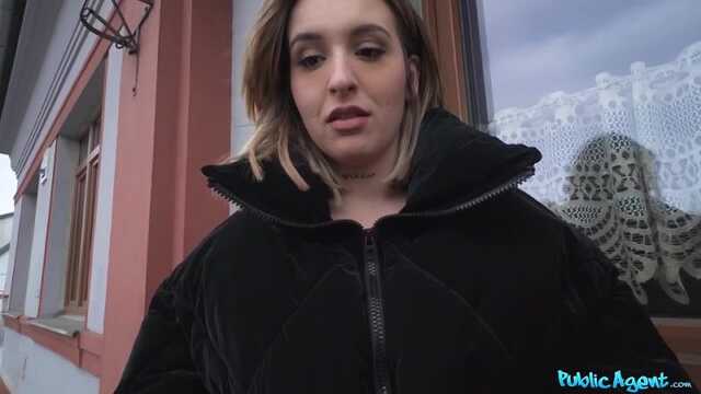 Spanish chick with big tits bangs in the toilet with a pickup truck