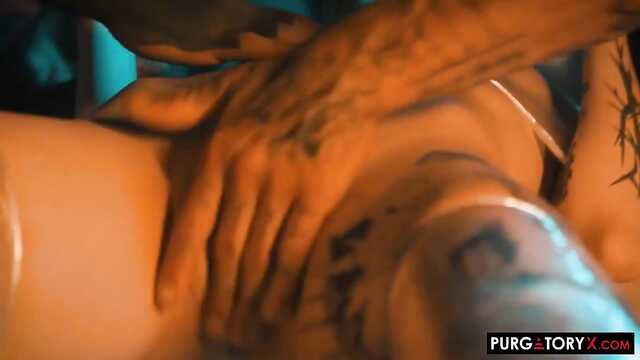 Mistyczna kurwa w trójkę dwóch brutalnych złoczyńców i kosmitów