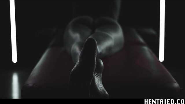 W Hentai porno laska skacze na dużym samojezdnym