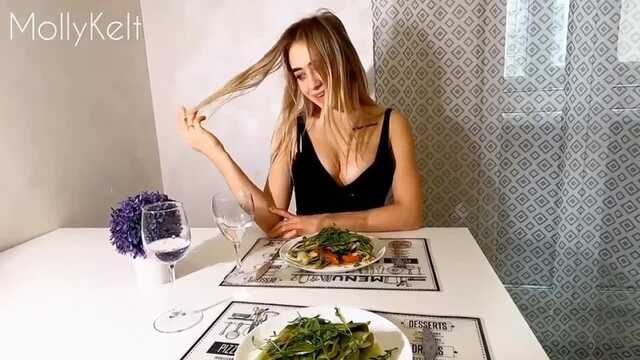 Романтичный ужин с вкусным финалом