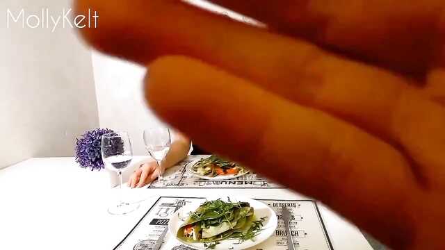 Романтичный ужин с вкусным финалом