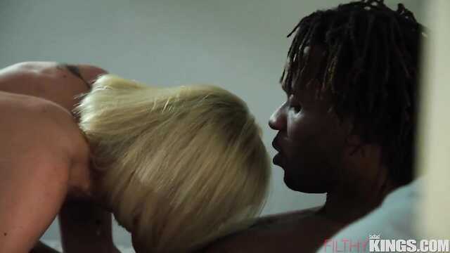 A black guy fucks his mature neighbor hard in the bedroom