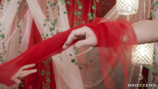 Die flachbrüstige Geisha piept unaufhörlich von einem großen schwanz in einem zotteligen schwanz