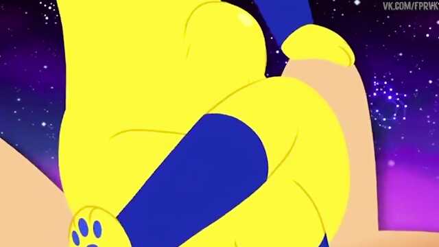 Крутий Єгипетський секс мультик біля піраміди