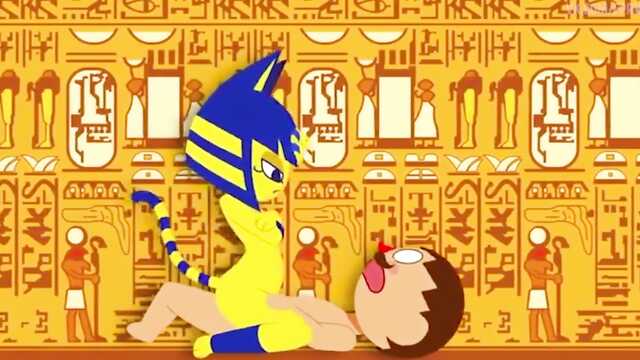 Крутий Єгипетський секс мультик біля піраміди