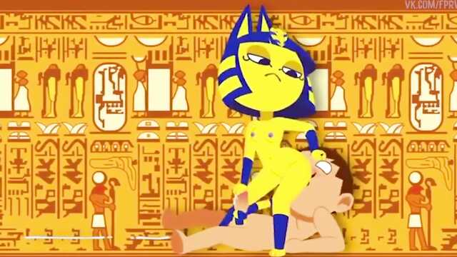 Крутий Єгипетський секс мультик біля піраміди