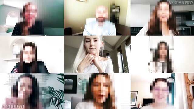 Eva Elfie получает кремпай в Зуме