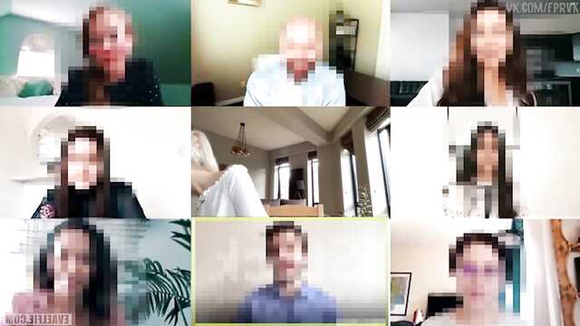 Eva Elfie получает кремпай в Зуме