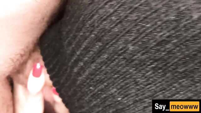 Busty Russian MILF does not show her face when she does blowjob and fucks on camera