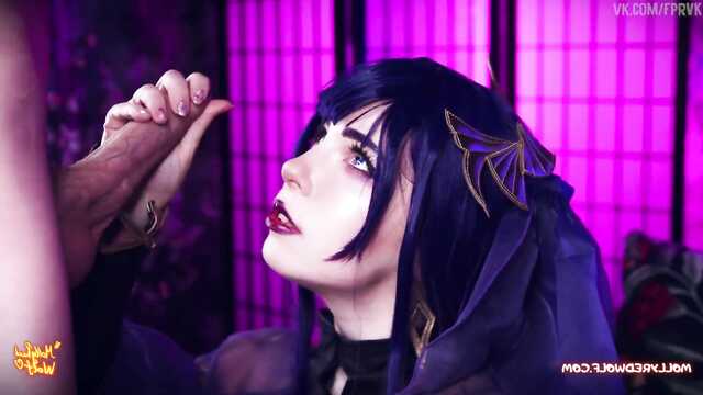 Cosplayer MollyRedWolf gibt sich der Fotze hin