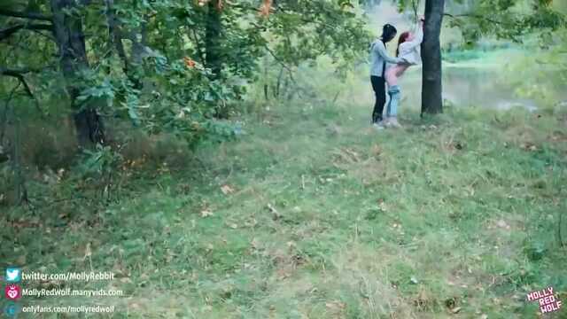 MollyRedWolf: Секс и Минет в Лесу