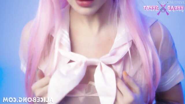 Anal Pierdolenie laseczki cipką i zabawką