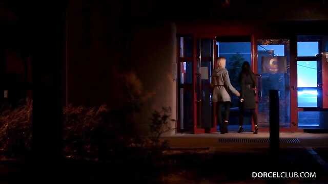 Fucked with a security guard during an office robbery