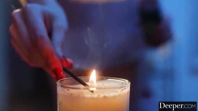 Pretty woman experiments with two men