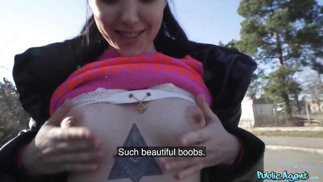 A pickup truck pulled a tourist on the outskirts of Prague