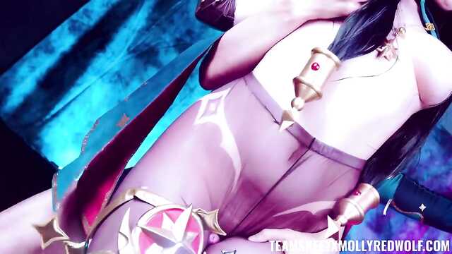 Lehrt eine Cosplayerin das Leben, indem sie ihren Anus mit einem Schwanz dehnt