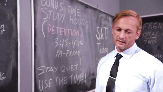 Membro do professor eleva o humor do estudante