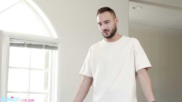 Milf licks a man's point during sex