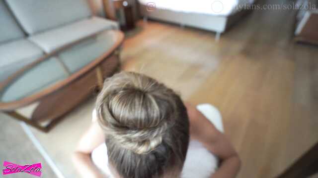 Осчастливила мужика минетом и сочной еблей