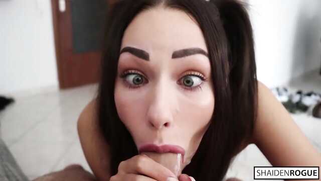 Нарезка охуенных глубоких минетов из частного порно