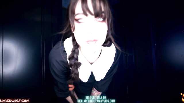 Wednesday Adams takes a friend's dick in her pussy