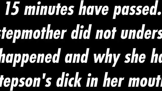 Elle s'est endormie à côté de son beau-fils et s'est réveillée avec sa bite dans sa bouche