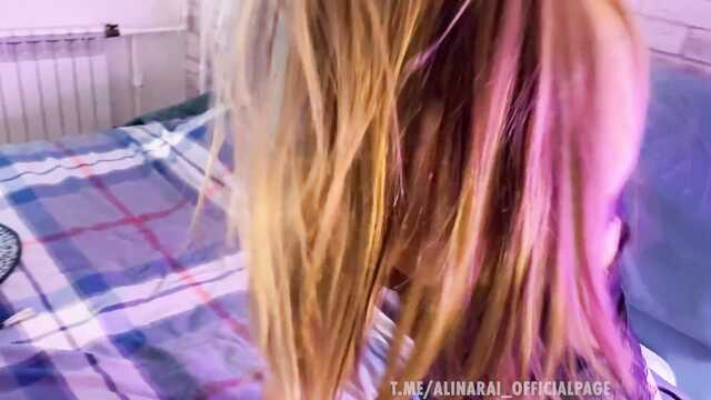 Бухая мачеха отдается своему пасынку (с разговорами)