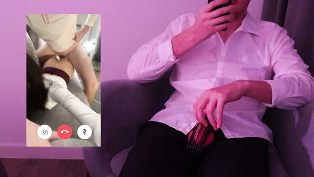 Sexwife llama a cuckold en video mientras tiene relaciones sexuales con su amante