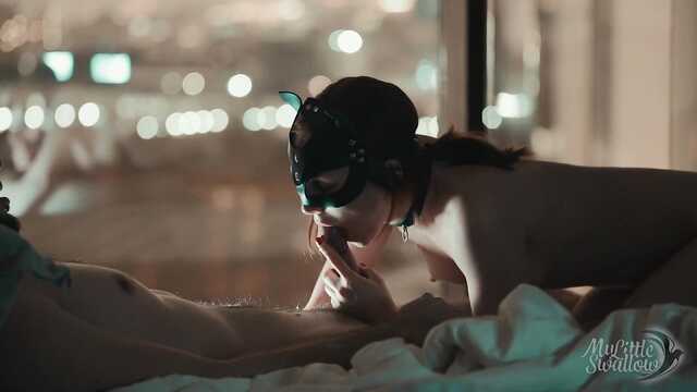 От такого нежного минета хуй моментально сливает сперму