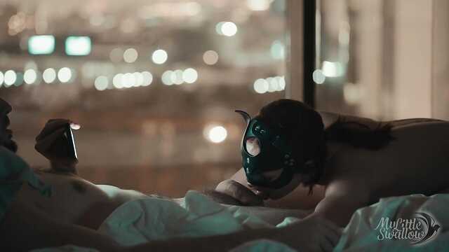 От такого нежного минета хуй моментально сливает сперму