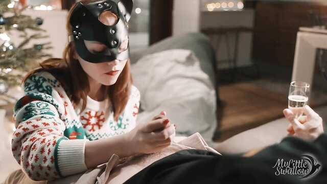 The guy has never received such a nice blowjob before