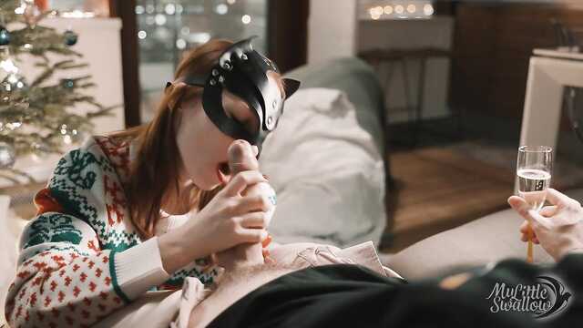 The guy has never received such a nice blowjob before