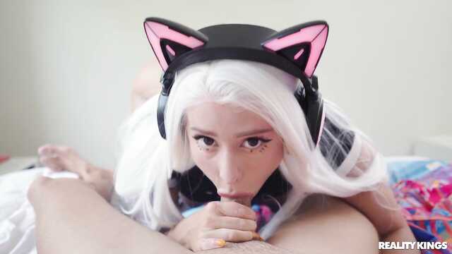 POV Cavalgando cosplayers orelhudos são realmente pedrados