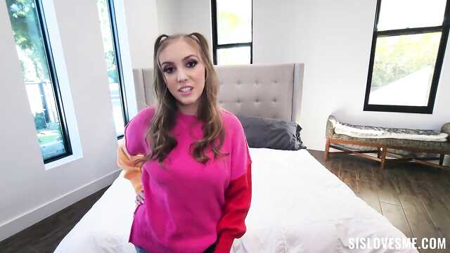 От первого лица, не думая вдул сестричке