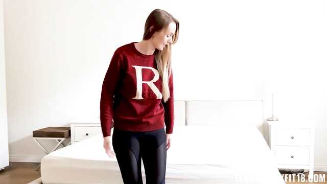 Вместо фитнеса москвичка рада вскочить на хуй