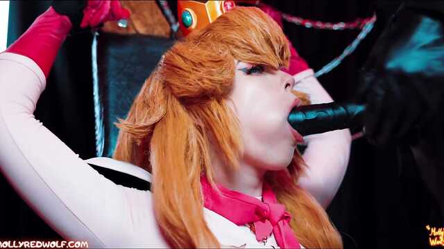 Баузер трахнул принцессу Пич своим черным хуем