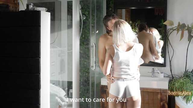 Жаркое секс утро безумно влюбленной парочки