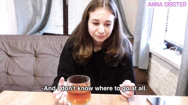 Снял русскую незнакомку в лесу и выебал на хате