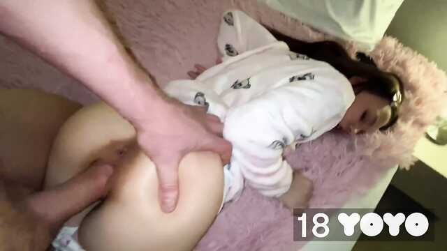 Подборка секса догги-стайл с кончиной внутрь