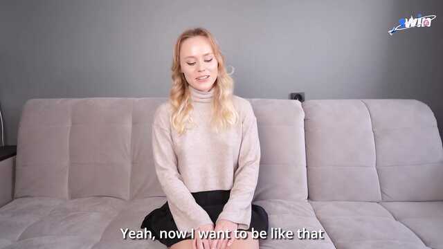 Ей безумно понравился первый порно кастинг