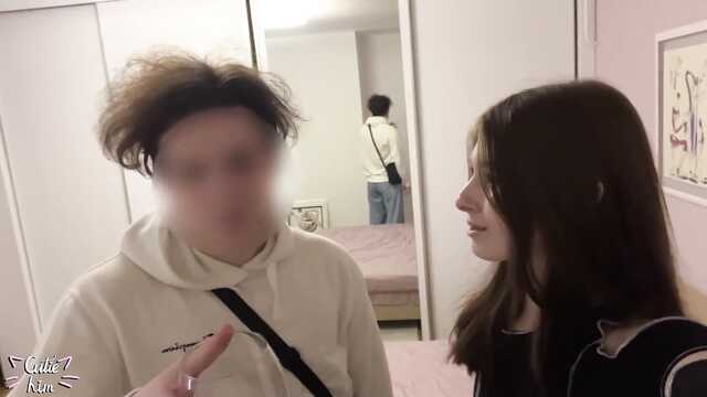 Сексуальная девушка довела незнакомца до оргазма