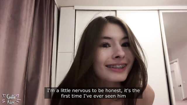 Сексуальная девушка довела незнакомца до оргазма