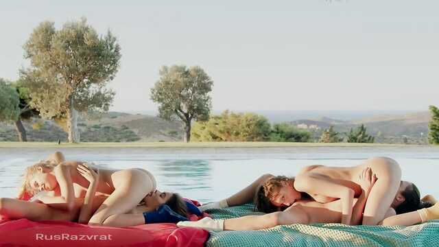 Летние лесбийские секс забавы на свежем воздухе