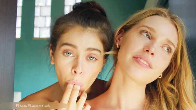 Мокрые лесби испытывают безумное удовольствие