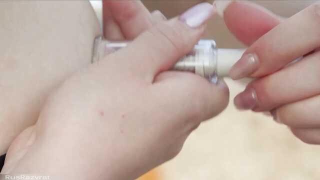 Сладость дрочки в заброшенном здании