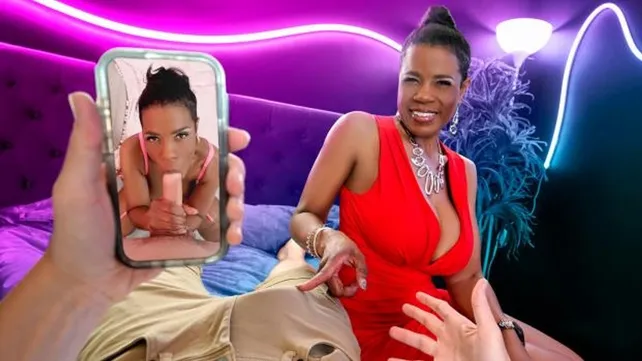 Чернокожая мамочка потеряла контроль